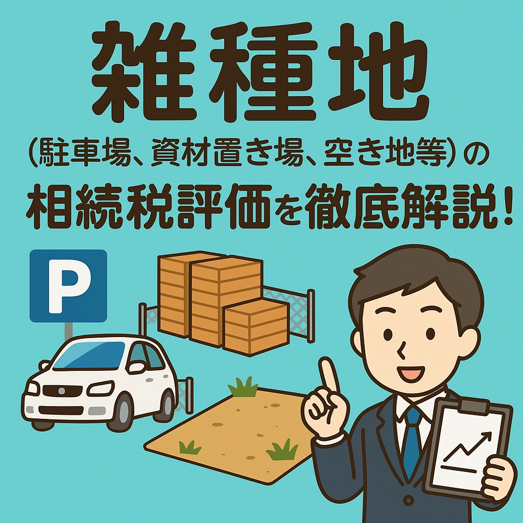 雑種地（駐車場、資材置き場、空き地等）の相続税評価を徹底解説！