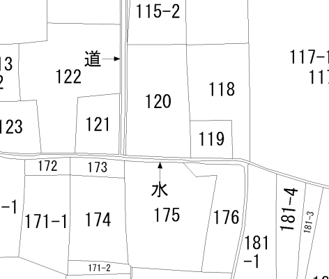 赤道・青道のある土地の相続税評価 | 相続税申告は税務調査率0.5%の 