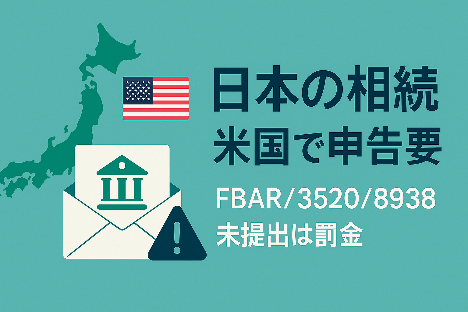 日本の相続、米国居住者は要注意—アメリカでの報告義務と高額ペナルティ | 相続税申告は税務調査率0.5%のトゥモローズ｜東京・新宿・横浜