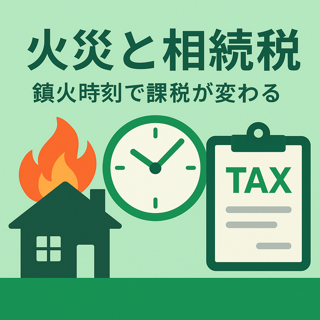 火災と相続税：鎮火時刻で課税が変わる