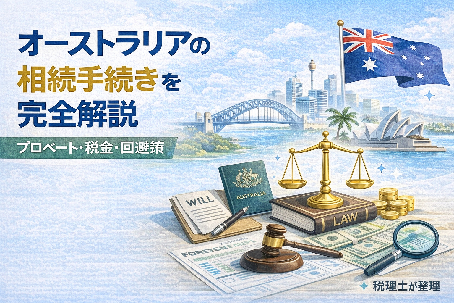 オーストラリアの相続手続きを完全解説｜プロベート・税金・回避策【税理士解説】