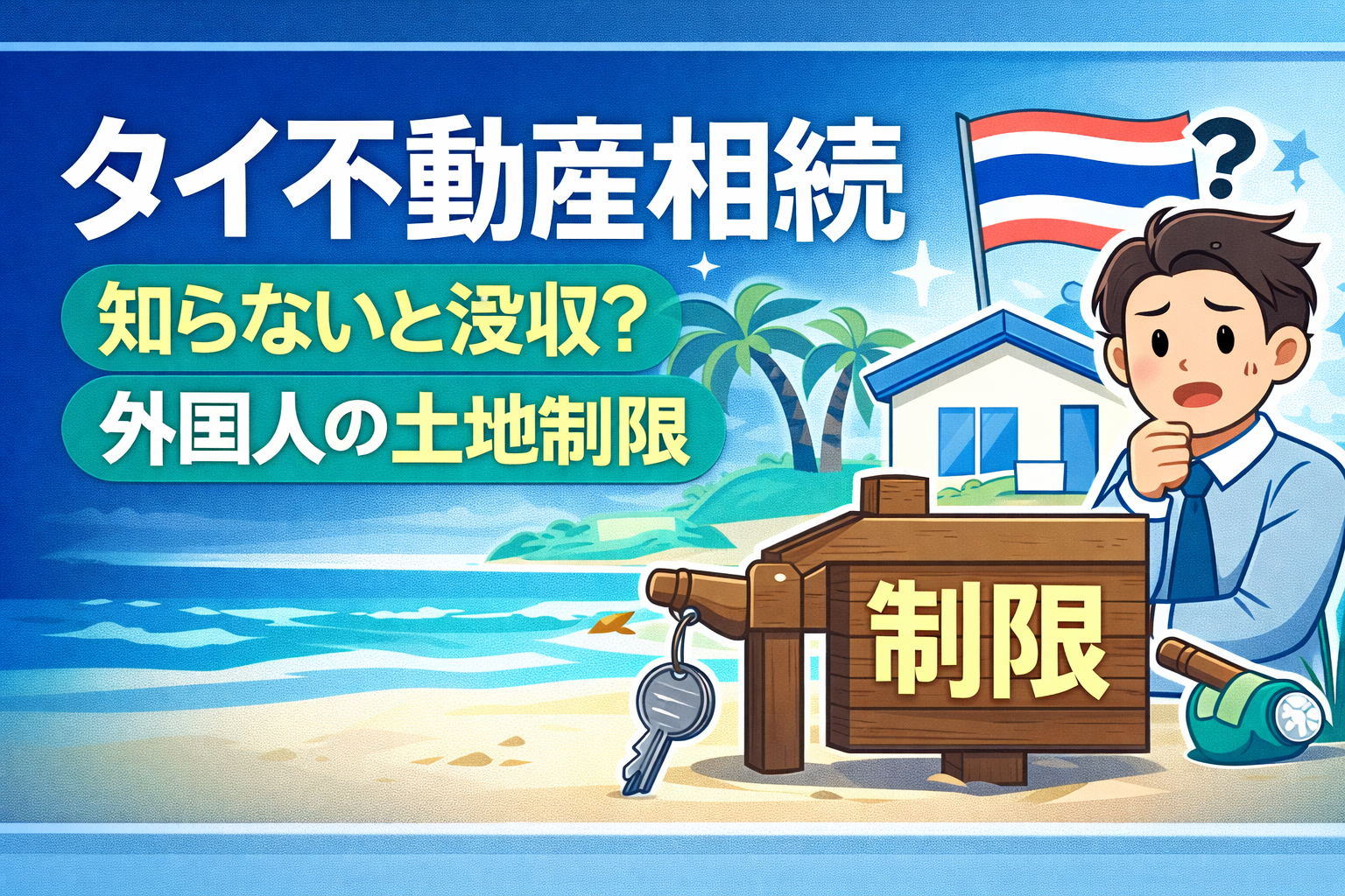 タイ不動産相続｜知らないと没収？外国人の土地制限