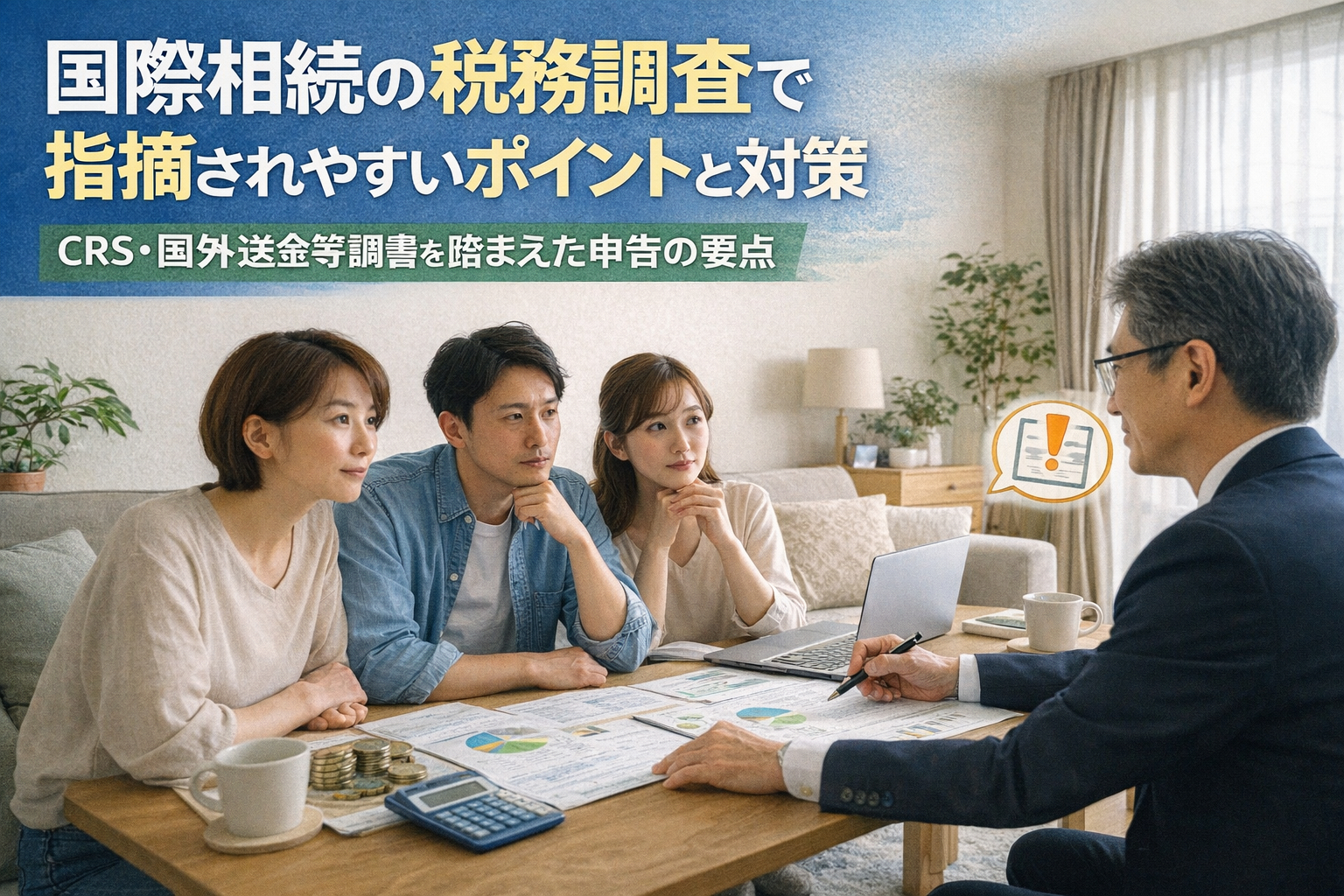 国際相続の税務調査で指摘されやすいポイントと対策｜CRS・国外送金等調書を踏まえた申告の要点