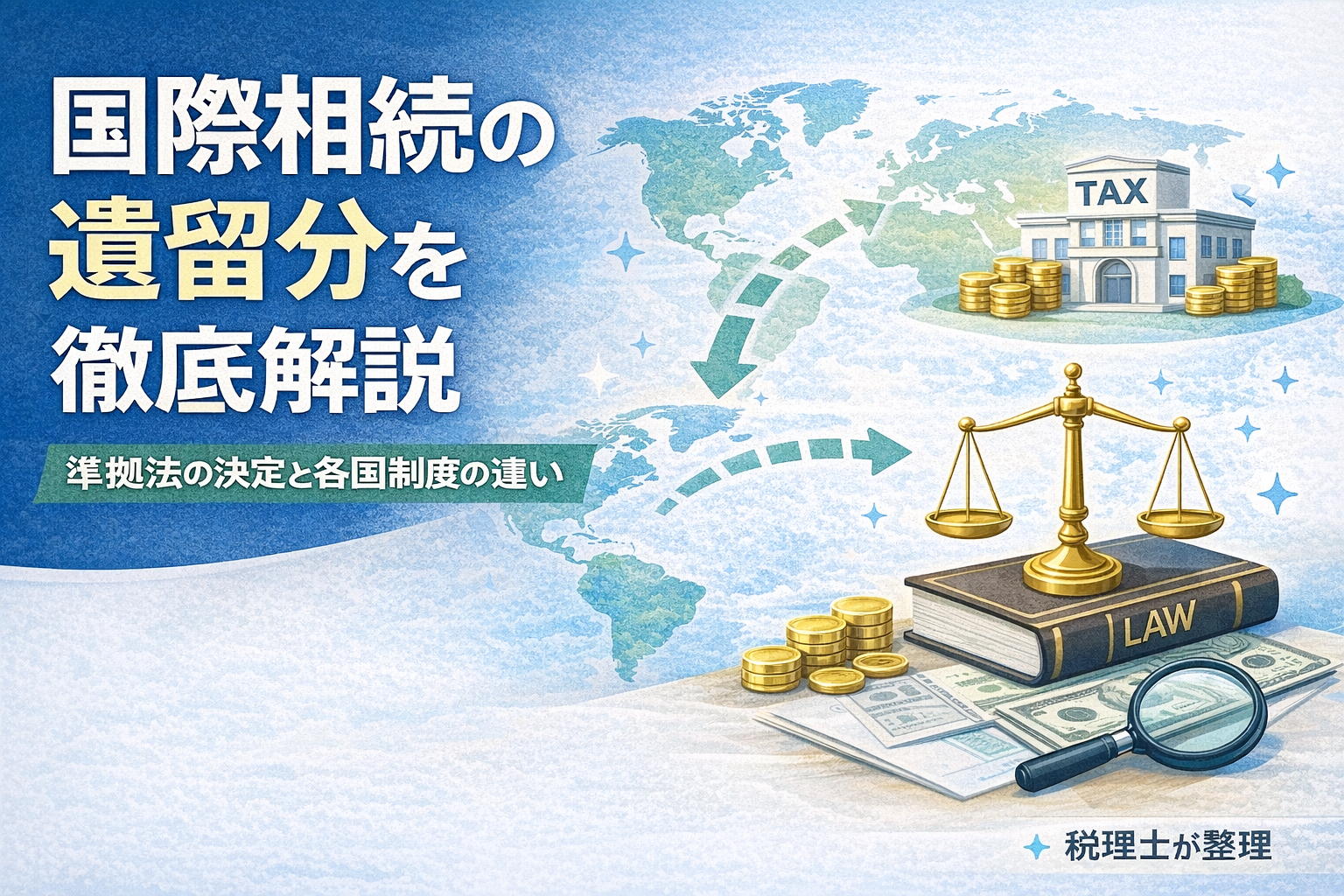 国際相続の遺留分を徹底解説｜準拠法の決定と各国制度の違い